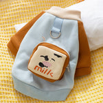 Otoño e Invierno perro lindo mochila de dibujos animados gato sudadera de dos patas terciopelo fino cálido Bichon Teddy ropa para perros