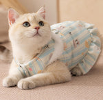 Vollständig bedruckte Traktionsweste für Katzen, dickes Fleece für Herbst/Winter, zweibeinige ärmellose Haustierkleidung für Devon-Katzen und Welpen