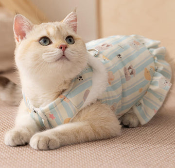 Vêtements pour chat, gilet de traction entièrement imprimé, automne et hiver, peluche épaisse, chat Devon, deux pattes, sans manches, petit chien, vêtements pour animaux de compagnie