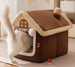 New cat bed autumn and winter warm enclosed pet house dog house cat villa cat bed