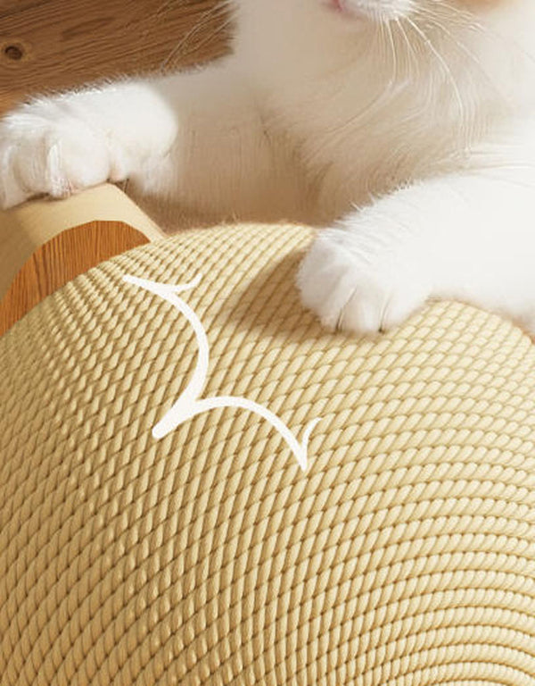 Balle à griffes rotative pour chat, jouet pour chat durable et anti-perte, cadre d'escalade en bois massif