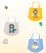 Cute canvas cat bag crossbody portable cat bag small dog can reveal shoulder bag