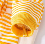 Autumn and winter cute little penguin striped suspenders two-legged dog sweater early autumn thin fleece pet teddy clothes