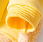 Salopette épaisse à quatre jambes pour chien, automne et hiver, lune chaude, rayée arc-en-ciel, vêtements pour animaux de compagnie, chat, ours en peluche