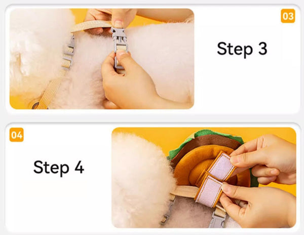Pet dog self-backpack leash goes out artifact Bichon Frize Teddy Pomeranian small dog chest and back model to prevent escape