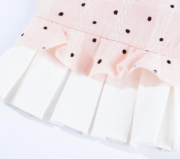 New pet clothing Yorkshire Terrier Bichon autumn thin traction ladies dress dog clothes