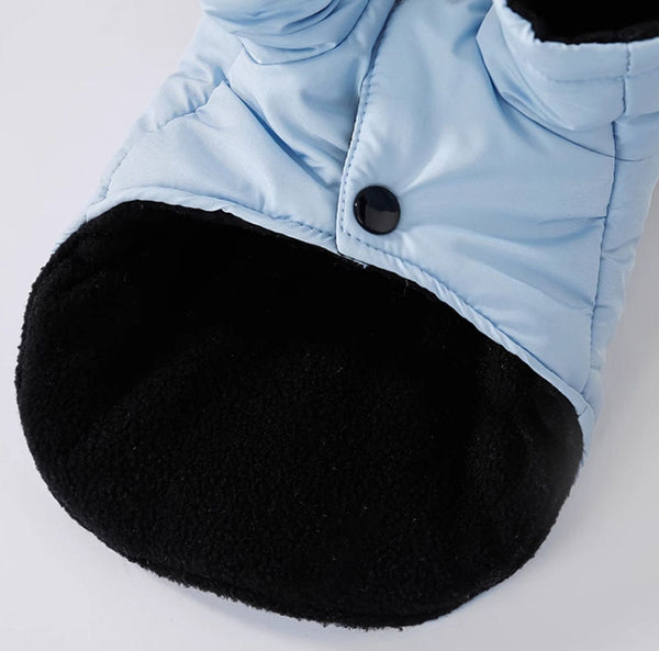 Manteau en coton épissé à deux pattes chaud, simple et à la mode pour chiens de taille moyenne et grande en automne et en hiver, vêtements pour chiens de grande taille golden retriever