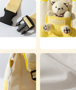 Cartoon cute little bear dog chest bag cat bag outing portable bag dog backpack