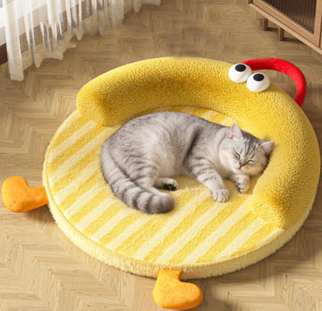 New autumn and winter thick warm big eyes cute sleeping dog mat dog bed cat bed