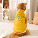 Autumn and winter dog warm medium and large dog golden retriever thick cotton coat border collie Samoyed pet clothes