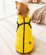 Chaleco de tracción a la moda para perros de otoño e invierno para perros grandes, golden retrievers, chaquetas para perros grandes, abrigos de algodón, ropa para perros