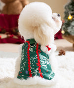 Autumn and winter dog three-dimensional accessories Christmas cotton vest warm holiday festive Teddy Bichon pet clothes