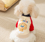 Otoño e Invierno perro lindo mochila de dibujos animados gato sudadera de dos patas terciopelo fino cálido Bichon Teddy ropa para perros