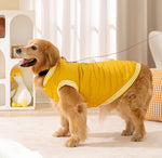 Autumn and winter dog warm medium and large dog golden retriever thick cotton coat border collie Samoyed pet clothes