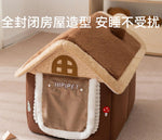 New cat bed autumn and winter warm enclosed pet house dog house cat villa cat bed
