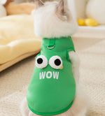Cat autumn and winter warm early autumn thin velvet cute hairless cat big eyes cute traction clothes