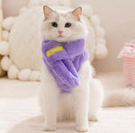 Nouveaux vêtements pour animaux de compagnie dessin animé imitation fourrure de lapin chaton chaud avec écharpe gilet Devon chat poupée vêtements pour chat