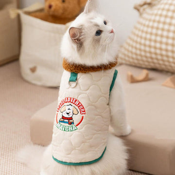 Nouveaux vêtements pour animaux de compagnie, automne et hiver, chauds et faciles à enfiler, pour chatons et chats