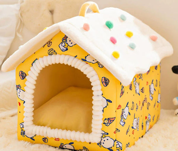 New cat bed autumn and winter warm enclosed pet house dog house cat villa cat bed