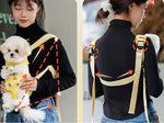 Cartoon cute little bear dog chest bag cat bag outing portable bag dog backpack