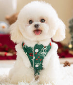 Autumn and winter dog three-dimensional accessories Christmas cotton vest warm holiday festive Teddy Bichon pet clothes