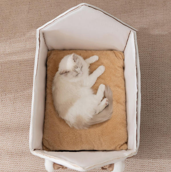 New cat bed autumn and winter warm enclosed pet house dog house cat villa cat bed
