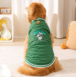 Autumn and winter dog warm medium and large dog golden retriever thick cotton coat border collie Samoyed pet clothes
