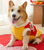 Otoño e Invierno Corgi Año Nuevo Tang traje perros pequeños y medianos Dachshund dos pies abrigo de algodón cálido banco perro mascota ropa para perros