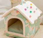New cat bed autumn and winter warm enclosed pet house dog house cat villa cat bed