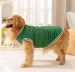 Autumn and winter dog warm medium and large dog golden retriever thick cotton coat border collie Samoyed pet clothes