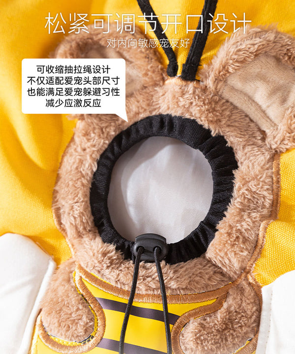 Cute canvas cat bag crossbody portable cat bag small dog can reveal shoulder bag