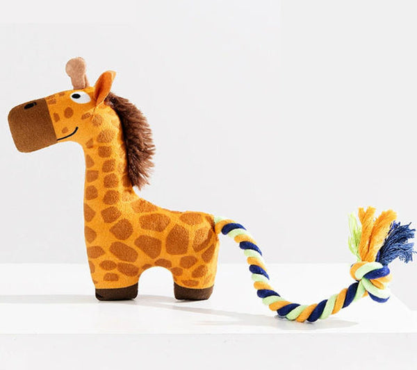 Jouet couineur en peluche Crazy Zoo pour chiens de petite et moyenne taille, soulageant la poussée dentaire et l'ennui, jouet compagnon pour bichon frisé