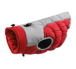 Dog clothes autumn and winter warm waterproof windproof vest traction reflective cotton coat Shiba Inu golden retriever medium and large thick