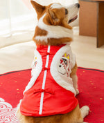 Otoño e Invierno Corgi Año Nuevo Tang traje perros pequeños y medianos Dachshund dos pies abrigo de algodón cálido banco perro mascota ropa para perros