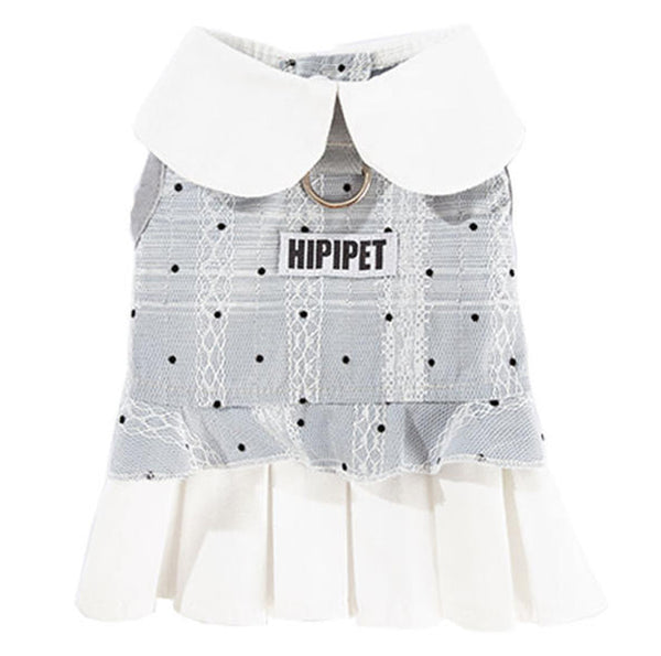 New pet clothing Yorkshire Terrier Bichon autumn thin traction ladies dress dog clothes