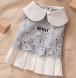 New pet clothing Yorkshire Terrier Bichon autumn thin traction ladies dress dog clothes