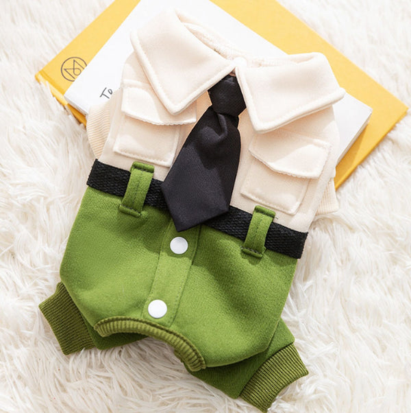 Otoño e invierno, estilo universitario para perros, fresco y atractivo, tracción uniforme, ropa para estudiantes de cuatro patas, sudadera, bolso de hombro para gato, ropa para perros y mascotas