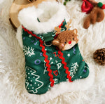 Autumn and winter dog three-dimensional accessories Christmas cotton vest warm holiday festive Teddy Bichon pet clothes