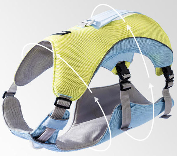 夏に涼しく快適な犬用チェストハーネス。小型犬・大型犬用。ゴールデンレトリバー用牽引ロープ。ベスト型ペット犬用リード。