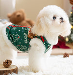Autumn and winter dog three-dimensional accessories Christmas cotton vest warm holiday festive Teddy Bichon pet clothes