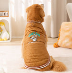 Autumn and winter dog warm medium and large dog golden retriever thick cotton coat border collie Samoyed pet clothes