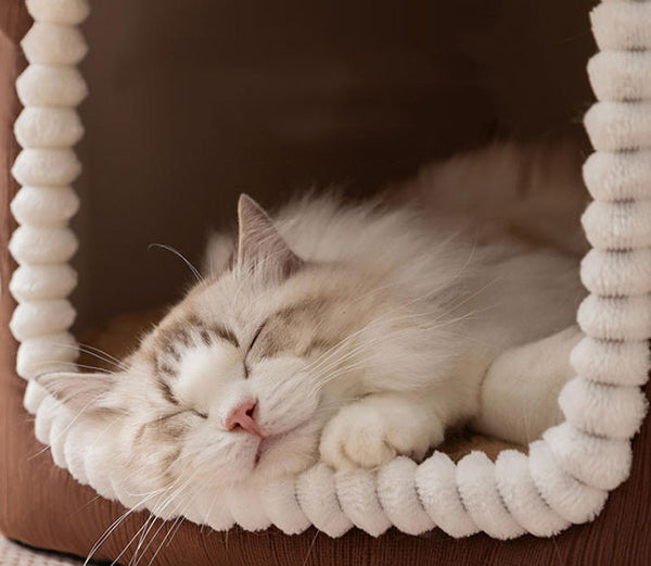 New cat bed autumn and winter warm enclosed pet house dog house cat villa cat bed