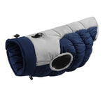 Dog clothes autumn and winter warm waterproof windproof vest traction reflective cotton coat Shiba Inu golden retriever medium and large thick