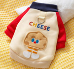 Otoño e Invierno perro lindo mochila de dibujos animados gato sudadera de dos patas terciopelo fino cálido Bichon Teddy ropa para perros