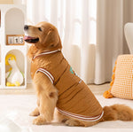 Autumn and winter dog warm medium and large dog golden retriever thick cotton coat border collie Samoyed pet clothes
