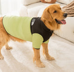 Manteau en coton épissé à deux pattes chaud, simple et à la mode pour chiens de taille moyenne et grande en automne et en hiver, vêtements pour chiens de grande taille golden retriever
