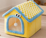 New cat bed autumn and winter warm enclosed pet house dog house cat villa cat bed