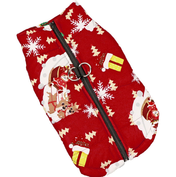 Dog clothes winter warm down jacket Shiba Inu Golden Retriever Samoyed medium and large dog pet clothes autumn and winter style
