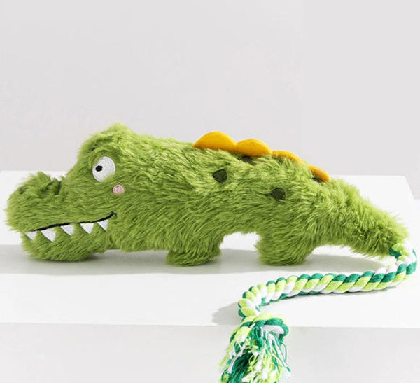 Jouet couineur en peluche Crazy Zoo pour chiens de petite et moyenne taille, soulageant la poussée dentaire et l'ennui, jouet compagnon pour bichon frisé