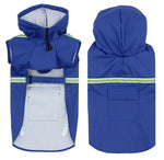 New large, medium and small dog cloak-style reflective raincoat